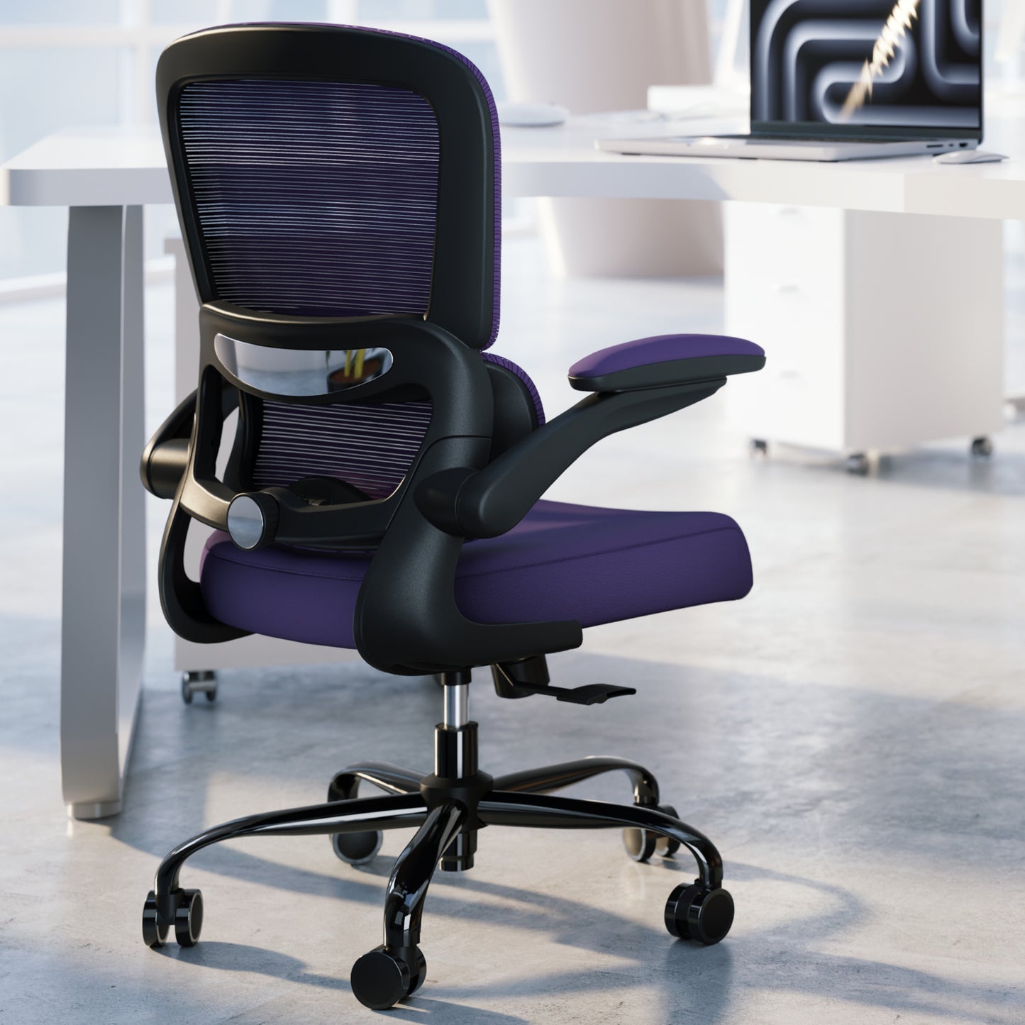 TRALT Office Chair - Ergonomic Desk Chair with Adjustable Lumbar Support, Mesh Computer Chair, Executive Chairs for Home Office Comfortable Lumbar Support