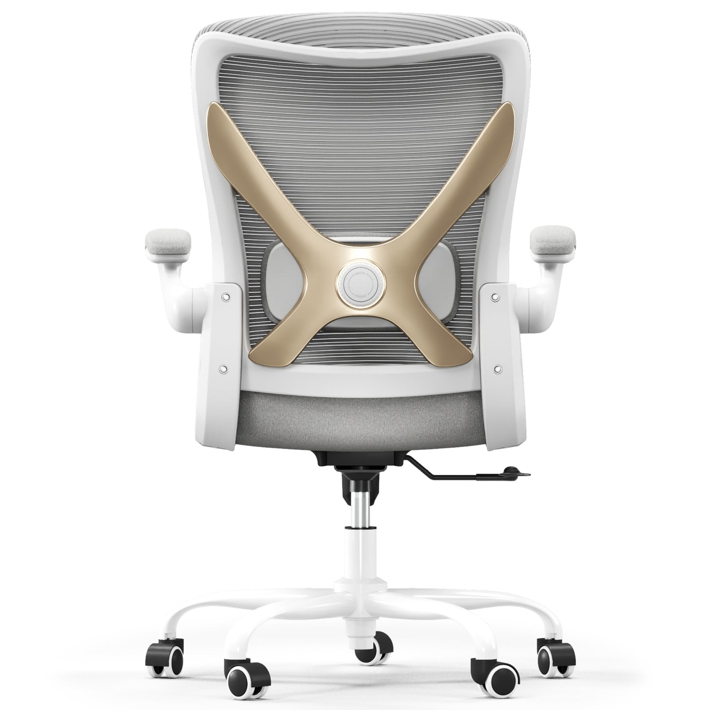Ergonomic Office Chair - X-Shaped Computer Desk Chairs Comfy, Mesh High-Back Gaming Chair with Adjustable Lumbar Support, Executive Task Chair for Adults, Comfortable for Long Hours
