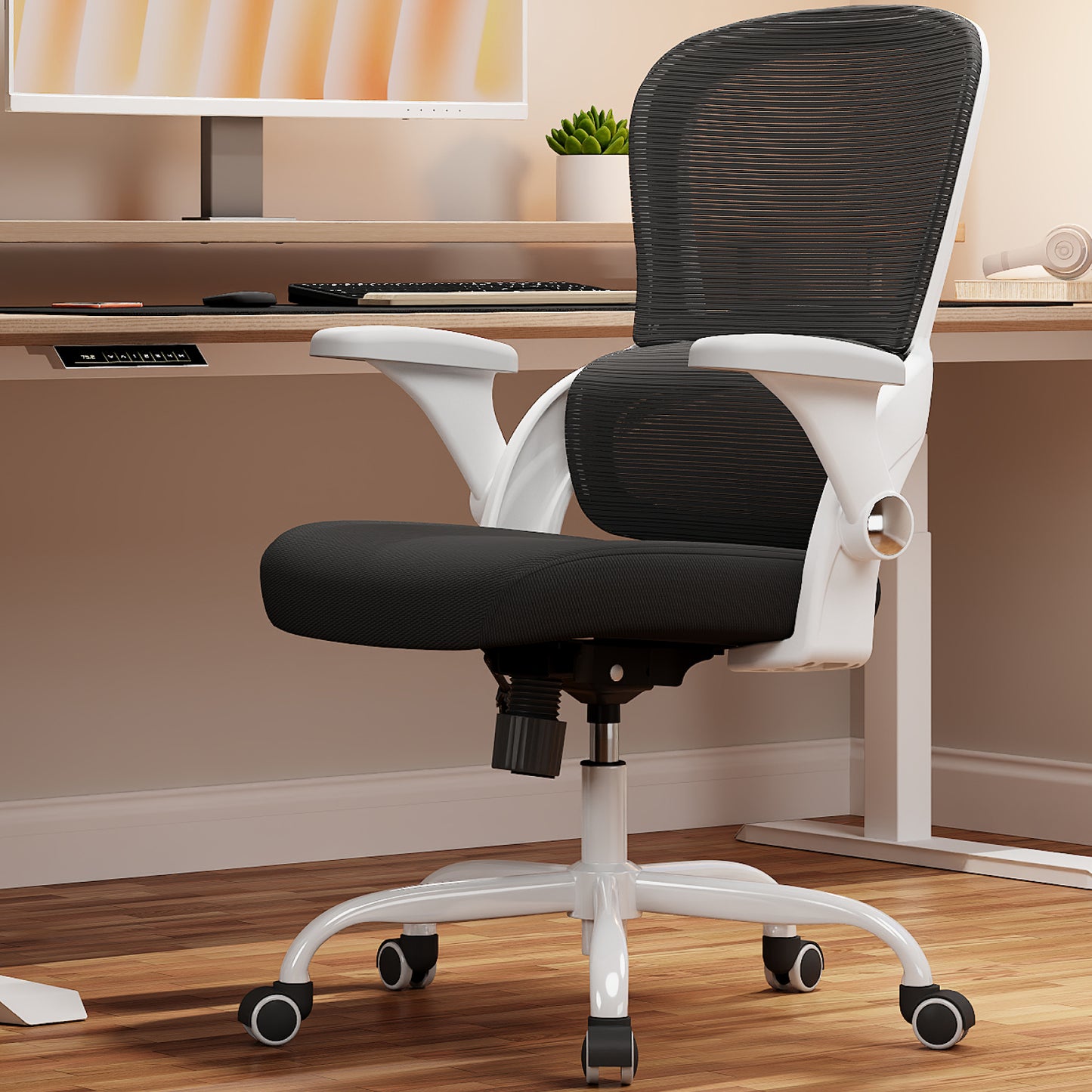 TRALT Office Chair - Ergonomic Office Chair with Back Support, Home Office Desk Chairs, 330lbs Wide Seat Big and Tall Office Chairs, Comfy Desk Chair for Work, Study, Office, Gaming
