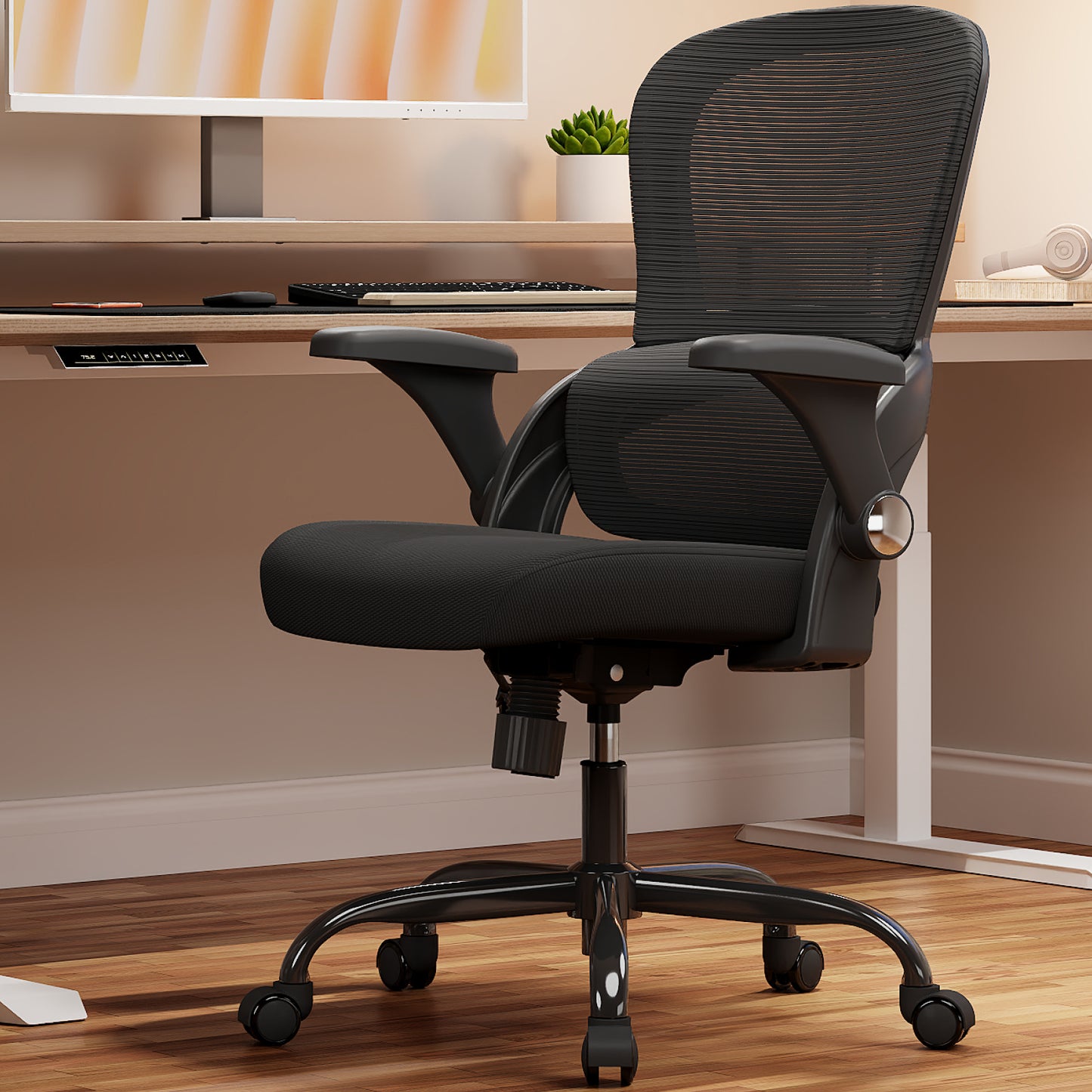TRALT Office Chair - Ergonomic Office Chair with Back Support, Home Office Desk Chairs, 330lbs Wide Seat Big and Tall Office Chairs, Comfy Desk Chair for Work, Study, Office, Gaming