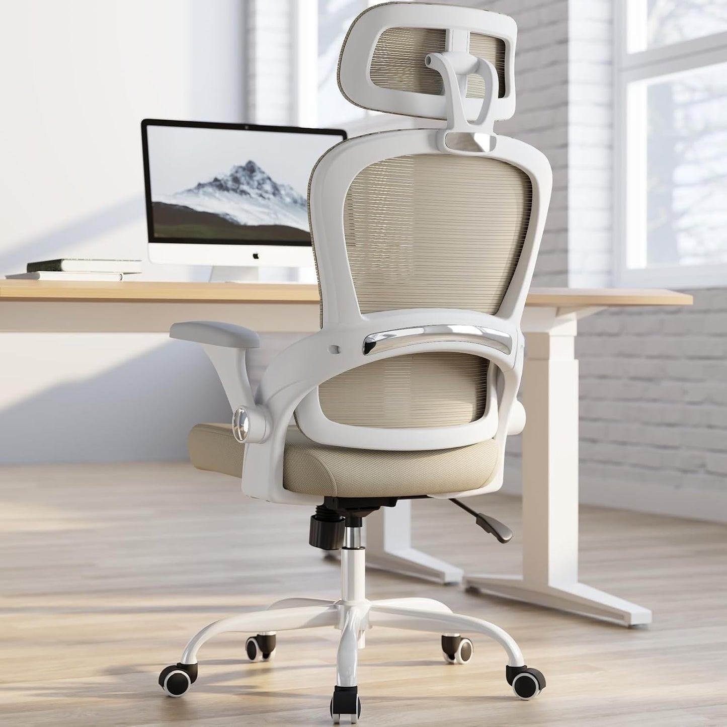 TRALT Office Chair - Ergonomic Office Chair with Back Support, Computer Chair - Home Office Desk Chairs, 330lbs Wide Seat Big and Tall Office Chairs with Headrest, Comfy Desk Chairs
