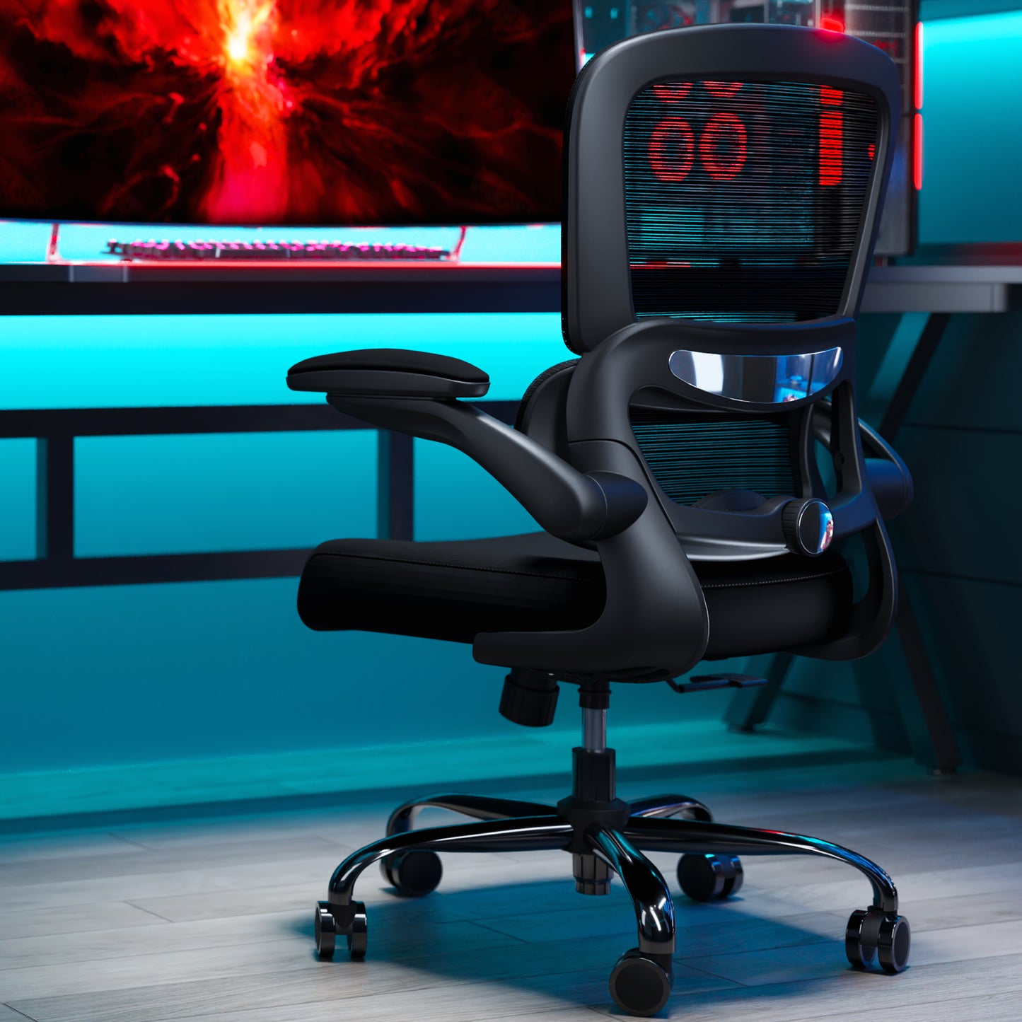 TRALT Office Chair - Ergonomic Desk Chair with Adjustable Lumbar Support, Mesh Computer Chair, Executive Chairs for Home Office Comfortable Lumbar Support