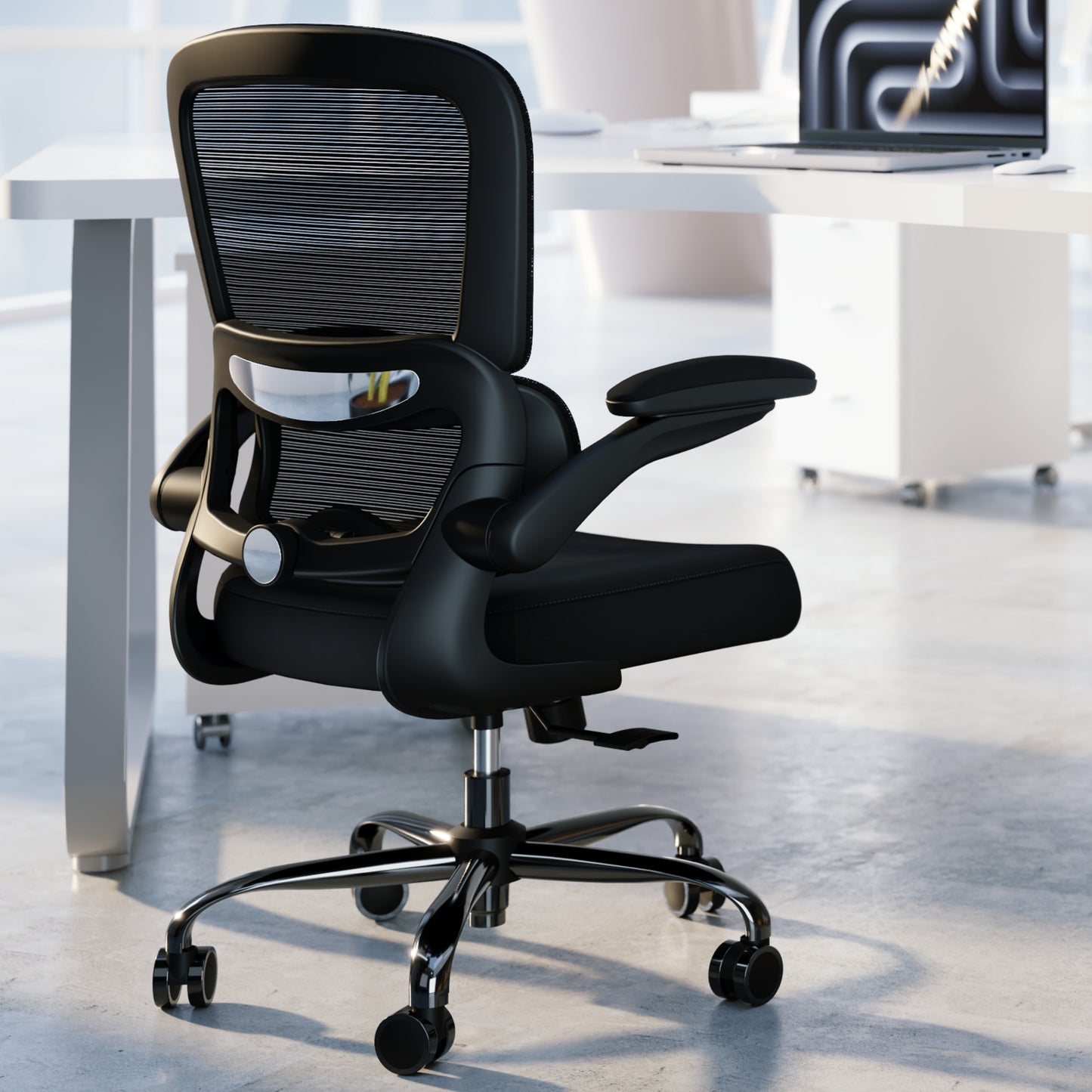 TRALT Office Chair - Ergonomic Desk Chair with Adjustable Lumbar Support, Mesh Computer Chair, Executive Chairs for Home Office Comfortable Lumbar Support