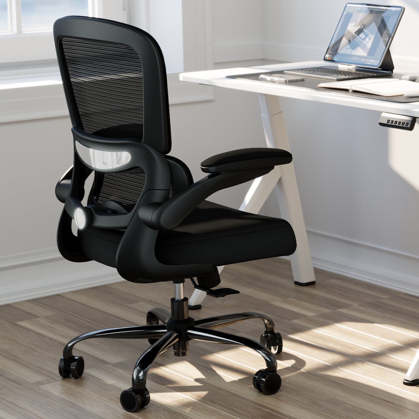 TRALT Office Chair - Ergonomic Desk Chair with Adjustable Lumbar Support, Mesh Computer Chair, Executive Chairs for Home Office Comfortable Lumbar Support