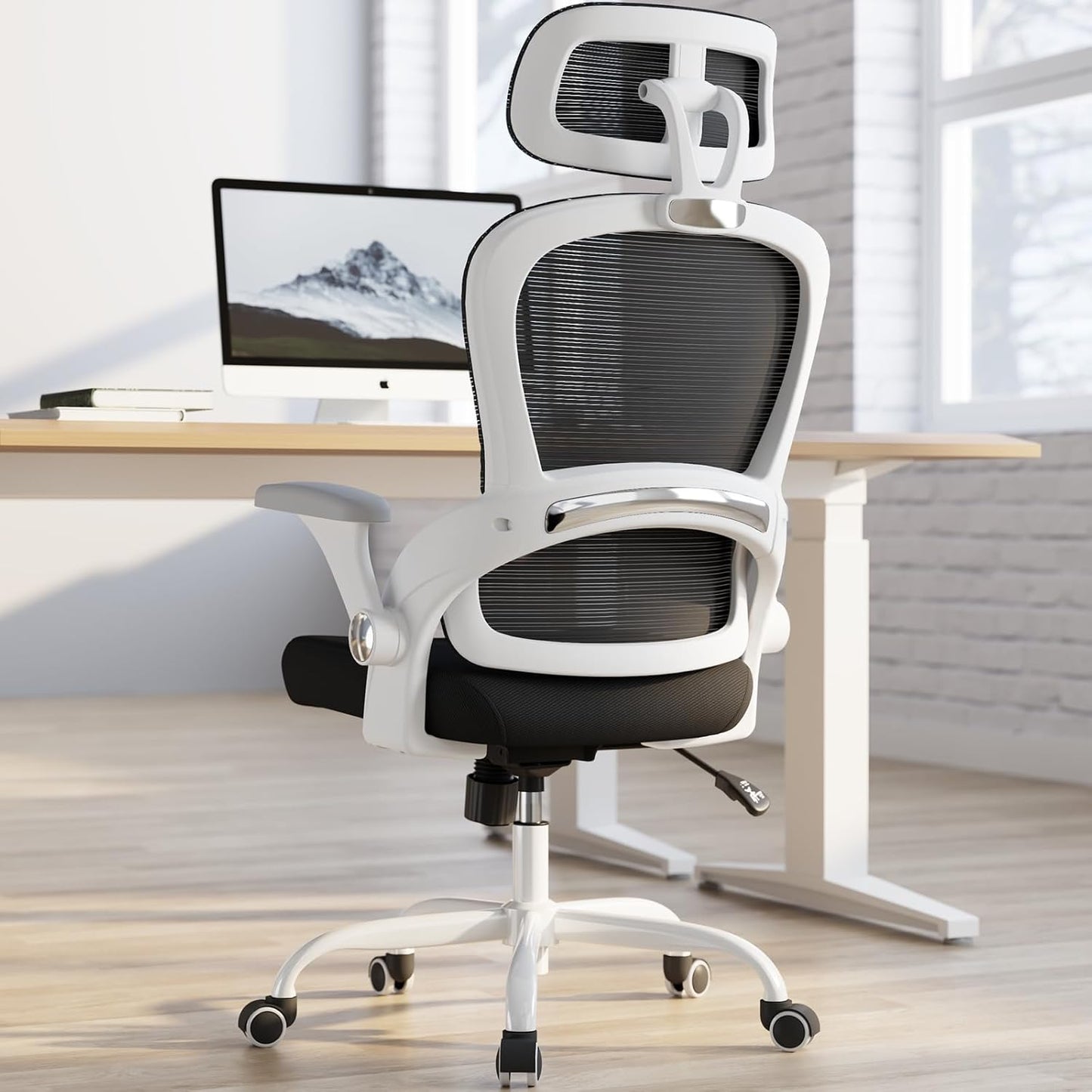 TRALT Office Chair - Ergonomic Office Chair with Back Support, Computer Chair - Home Office Desk Chairs, 330lbs Wide Seat Big and Tall Office Chairs with Headrest, Comfy Desk Chairs