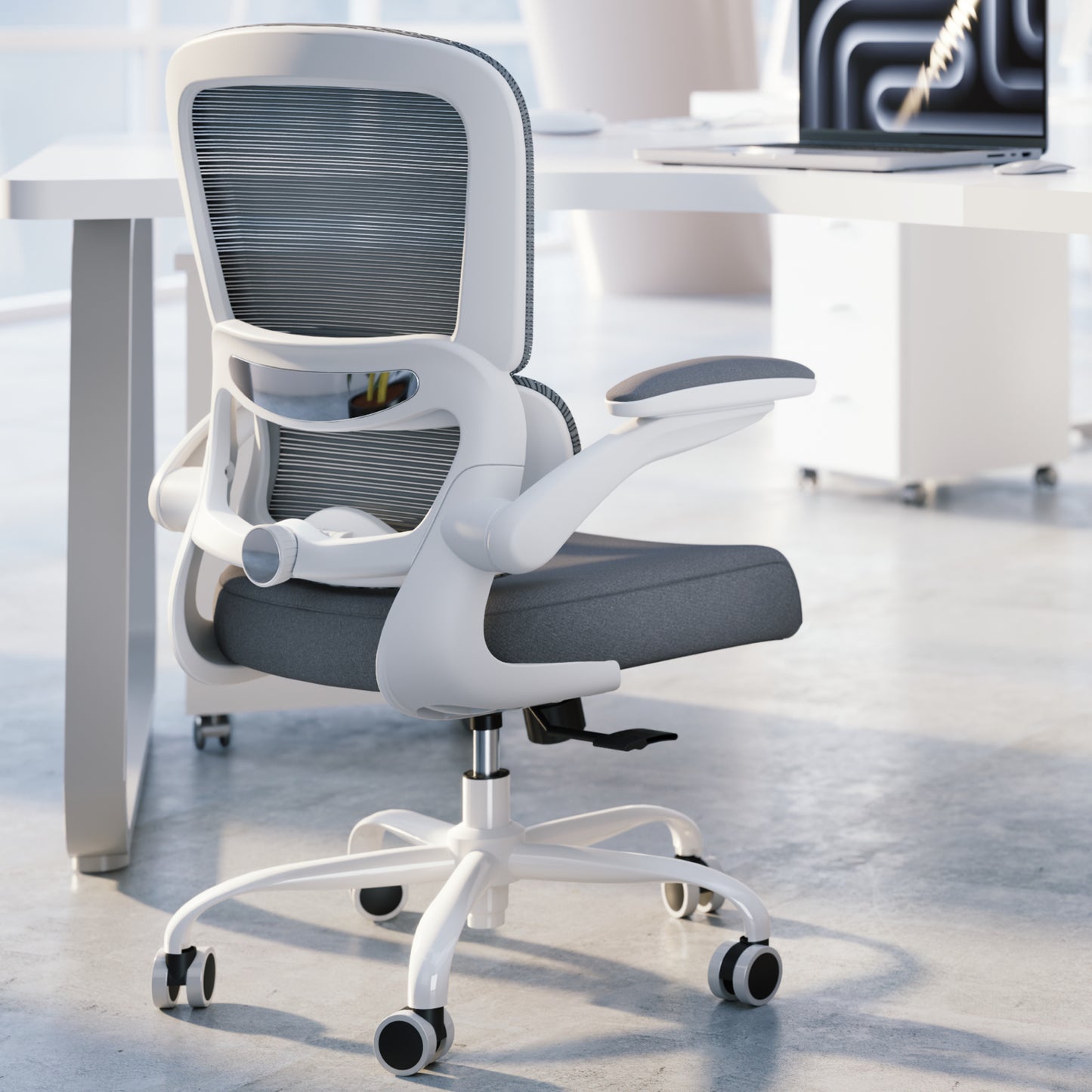 TRALT Office Chair - Ergonomic Desk Chair with Adjustable Lumbar Support, Mesh Computer Chair, Executive Chairs for Home Office Comfortable Lumbar Support