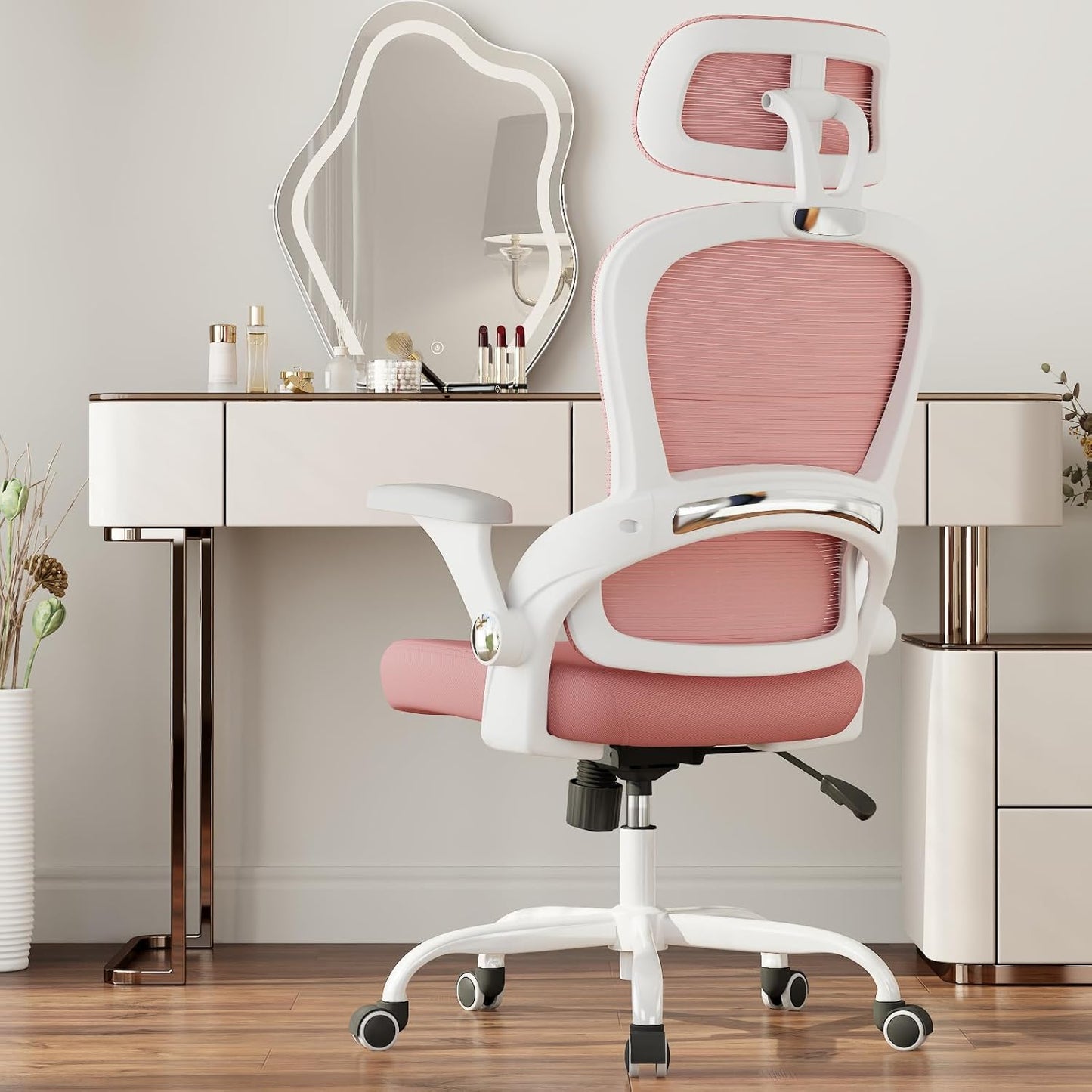TRALT Office Chair - Ergonomic Office Chair with Back Support, Computer Chair - Home Office Desk Chairs, 330lbs Wide Seat Big and Tall Office Chairs with Headrest, Comfy Desk Chairs