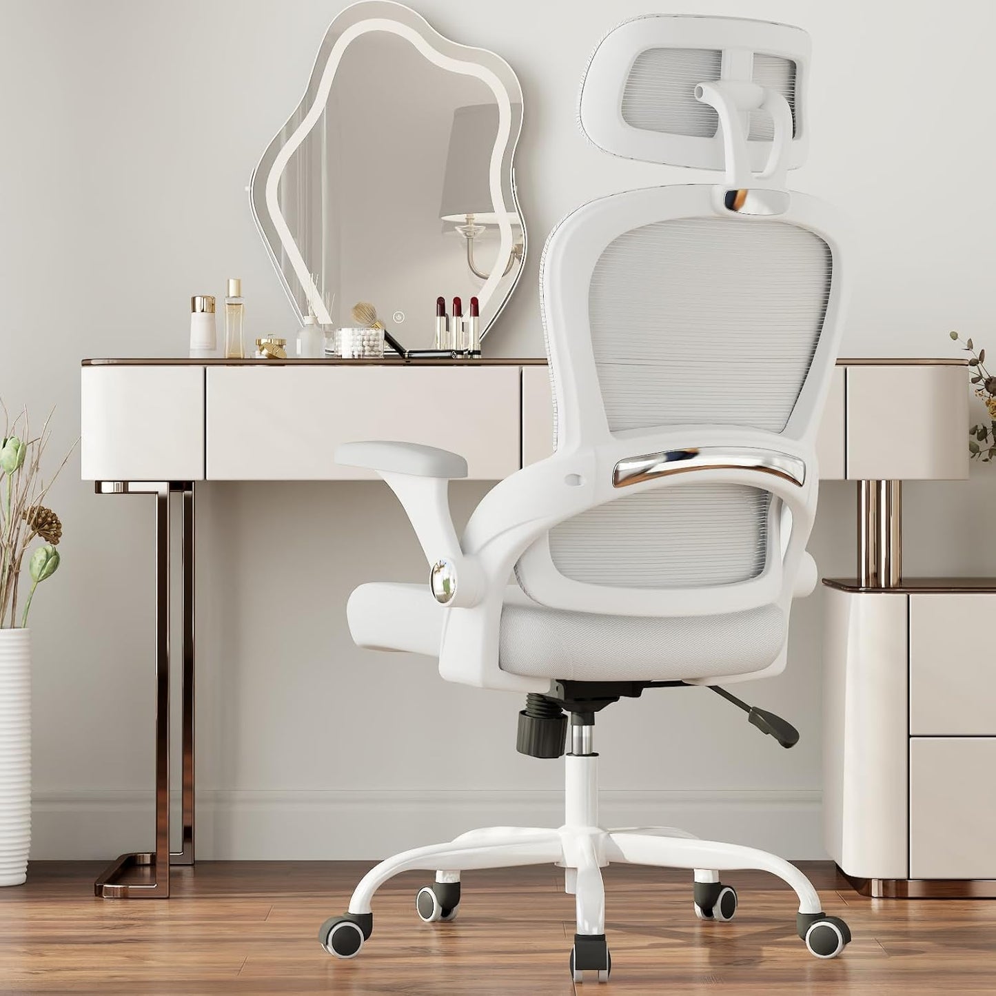 TRALT Office Chair - Ergonomic Office Chair with Back Support, Computer Chair - Home Office Desk Chairs, 330lbs Wide Seat Big and Tall Office Chairs with Headrest, Comfy Desk Chairs