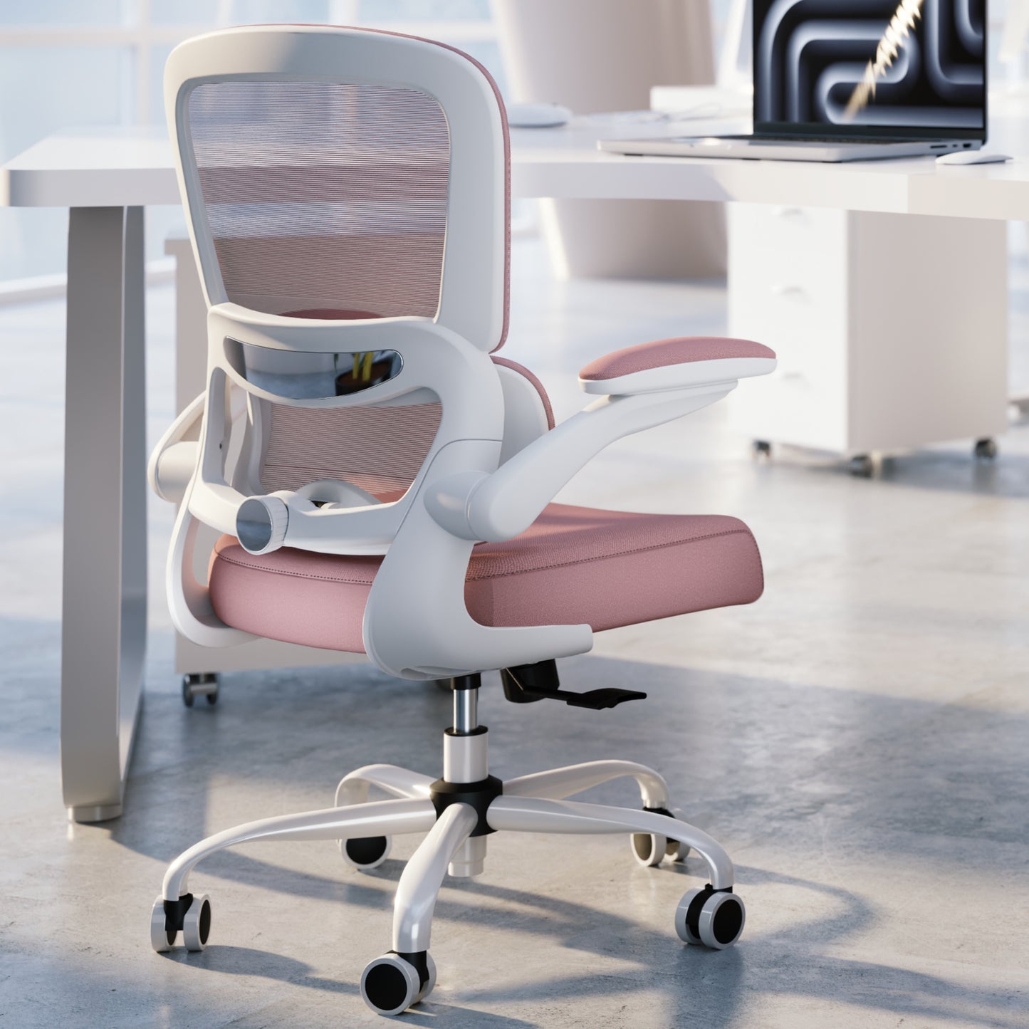 TRALT Office Chair - Ergonomic Desk Chair with Adjustable Lumbar Support, Mesh Computer Chair, Executive Chairs for Home Office Comfortable Lumbar Support
