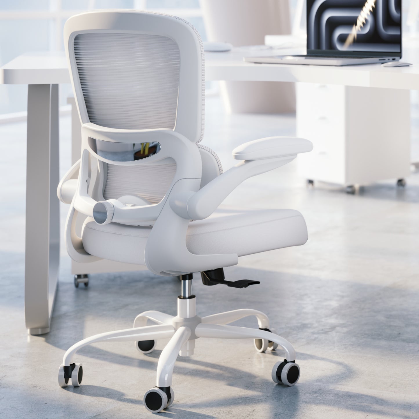 TRALT Office Chair - Ergonomic Desk Chair with Adjustable Lumbar Support, Mesh Computer Chair, Executive Chairs for Home Office Comfortable Lumbar Support