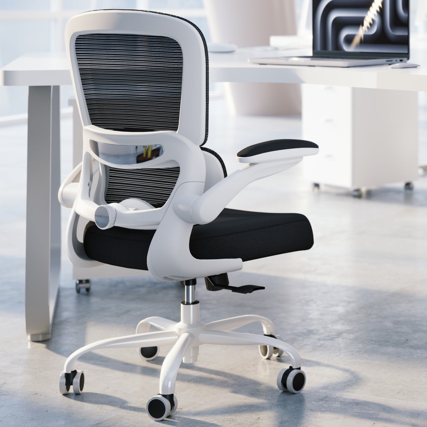 TRALT Office Chair - Ergonomic Desk Chair with Adjustable Lumbar Support, Mesh Computer Chair, Executive Chairs for Home Office Comfortable Lumbar Support