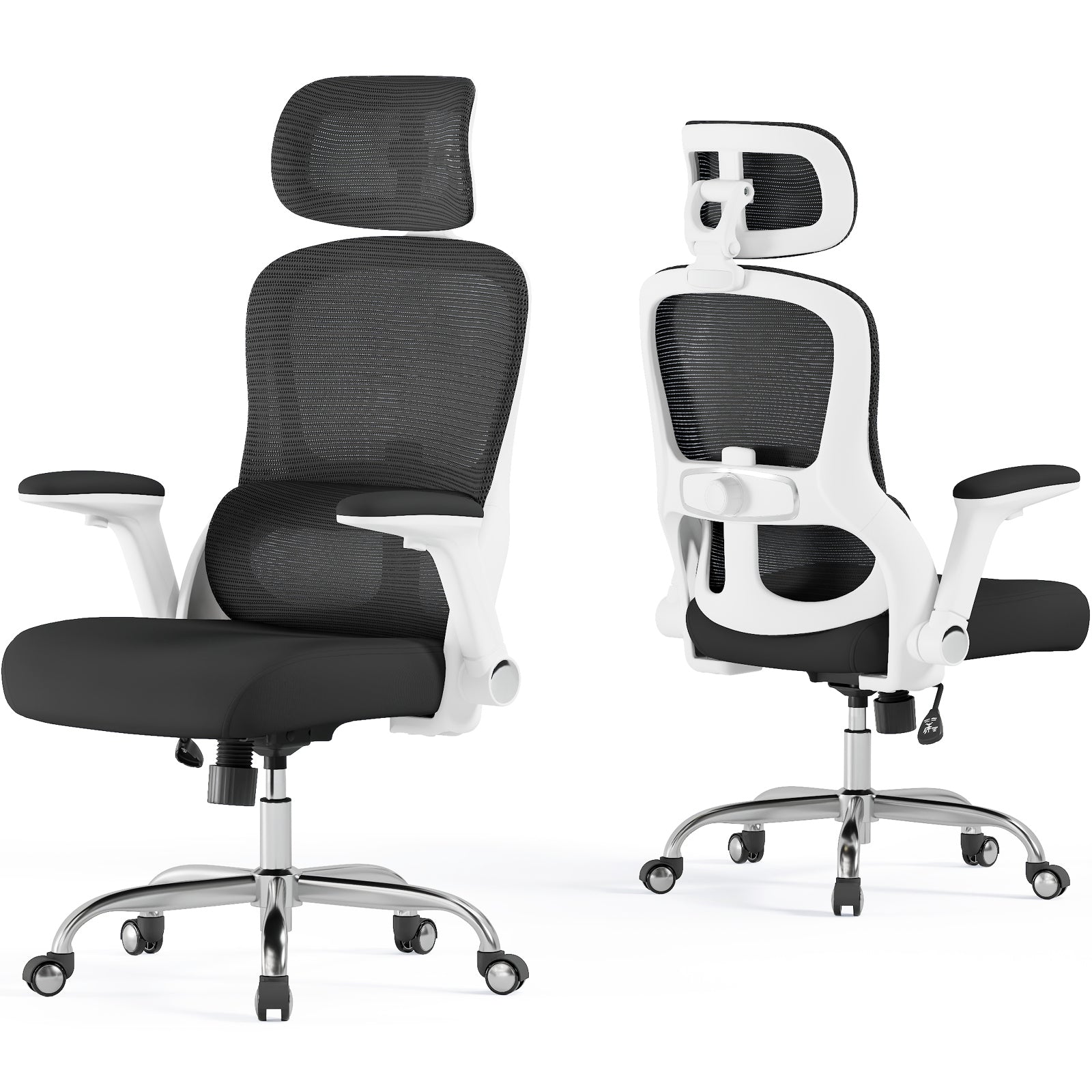 Ergonomic Office Chair: 400LBS Computer Desk Chair Comfy-Big and Tall Office Chair with Lumbar Support & Headrest-Gaming Chairs for Adults-Executive Office Rolling Chairs for Home Work