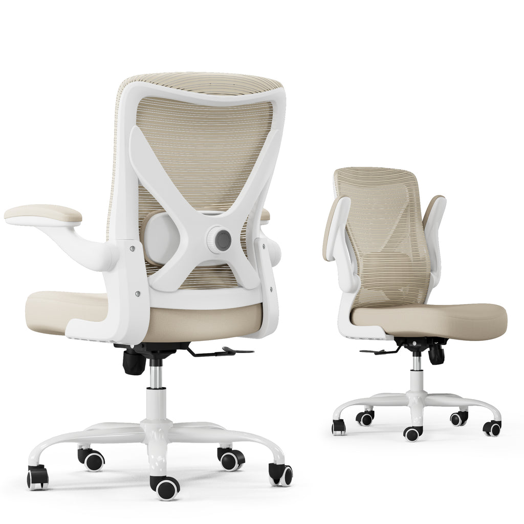 Ergonomic Office Chair - X-Shaped Computer Desk Chairs Comfy, Mesh High-Back Gaming Chair with Adjustable Lumbar Support, Executive Task Chair for Adults, Comfortable for Long Hours