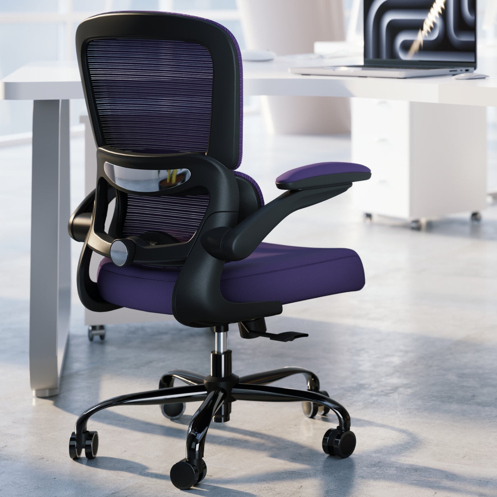 TRALT Office Chair - Ergonomic Desk Chair with Adjustable Lumbar Support, Mesh Computer Chair, Executive Chairs for Home Office Comfortable Lumbar Support