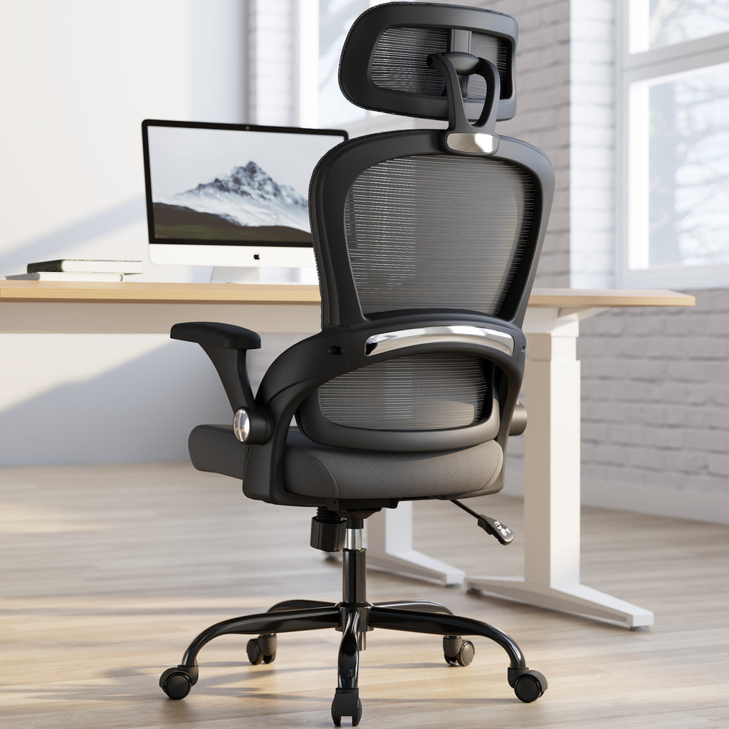 TRALT Office Chair - Ergonomic Office Chair with Back Support, Computer Chair - Home Office Desk Chairs, 330lbs Wide Seat Big and Tall Office Chairs with Headrest, Comfy Desk Chairs