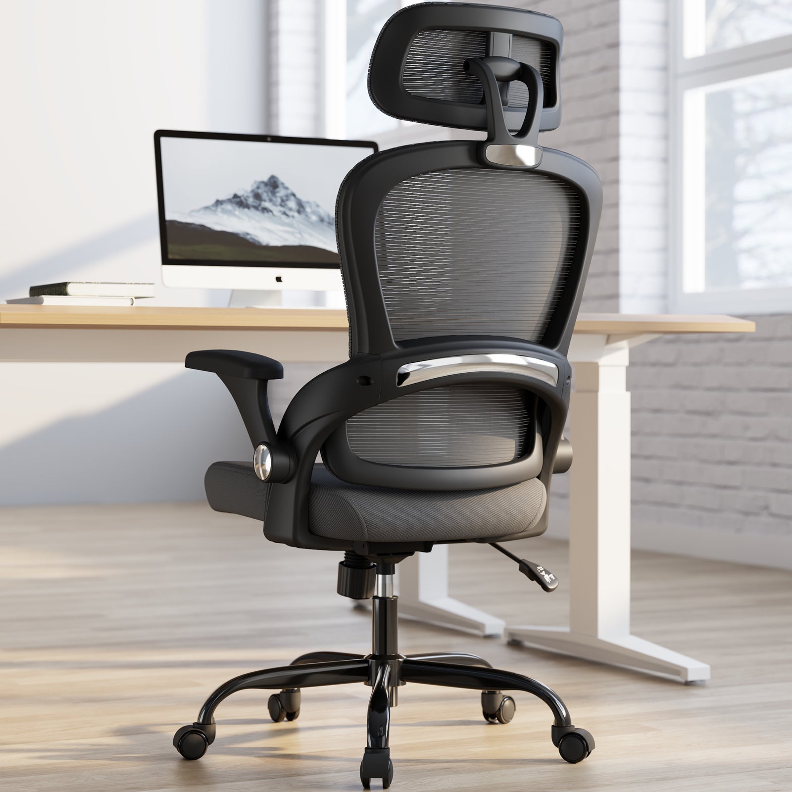 TRALT Office Chair - Ergonomic Office Chair with Back Support, Computer Chair - Home Office Desk Chairs, 330lbs Wide Seat Big and Tall Office Chairs with Headrest, Comfy Desk Chairs