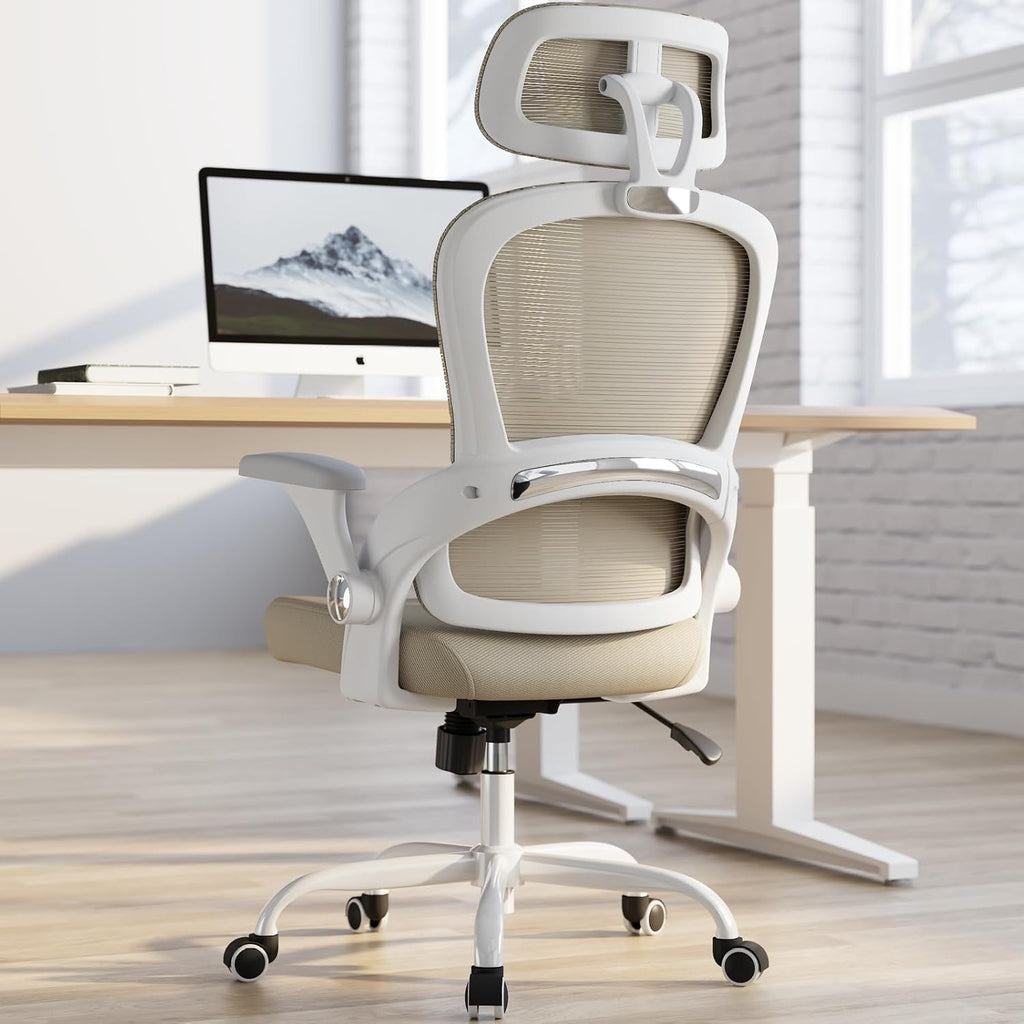 TRALT Office Chair - Ergonomic Office Chair with Back Support, Computer Chair - Home Office Desk Chairs, 330lbs Wide Seat Big and Tall Office Chairs with Headrest, Comfy Desk Chairs