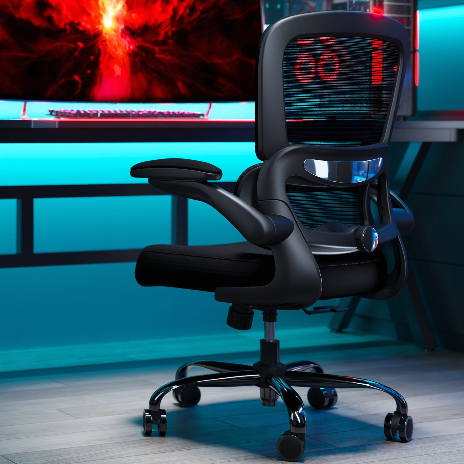 TRALT Office Chair - Ergonomic Desk Chair with Adjustable Lumbar Support, Mesh Computer Chair, Executive Chairs for Home Office Comfortable Lumbar Support