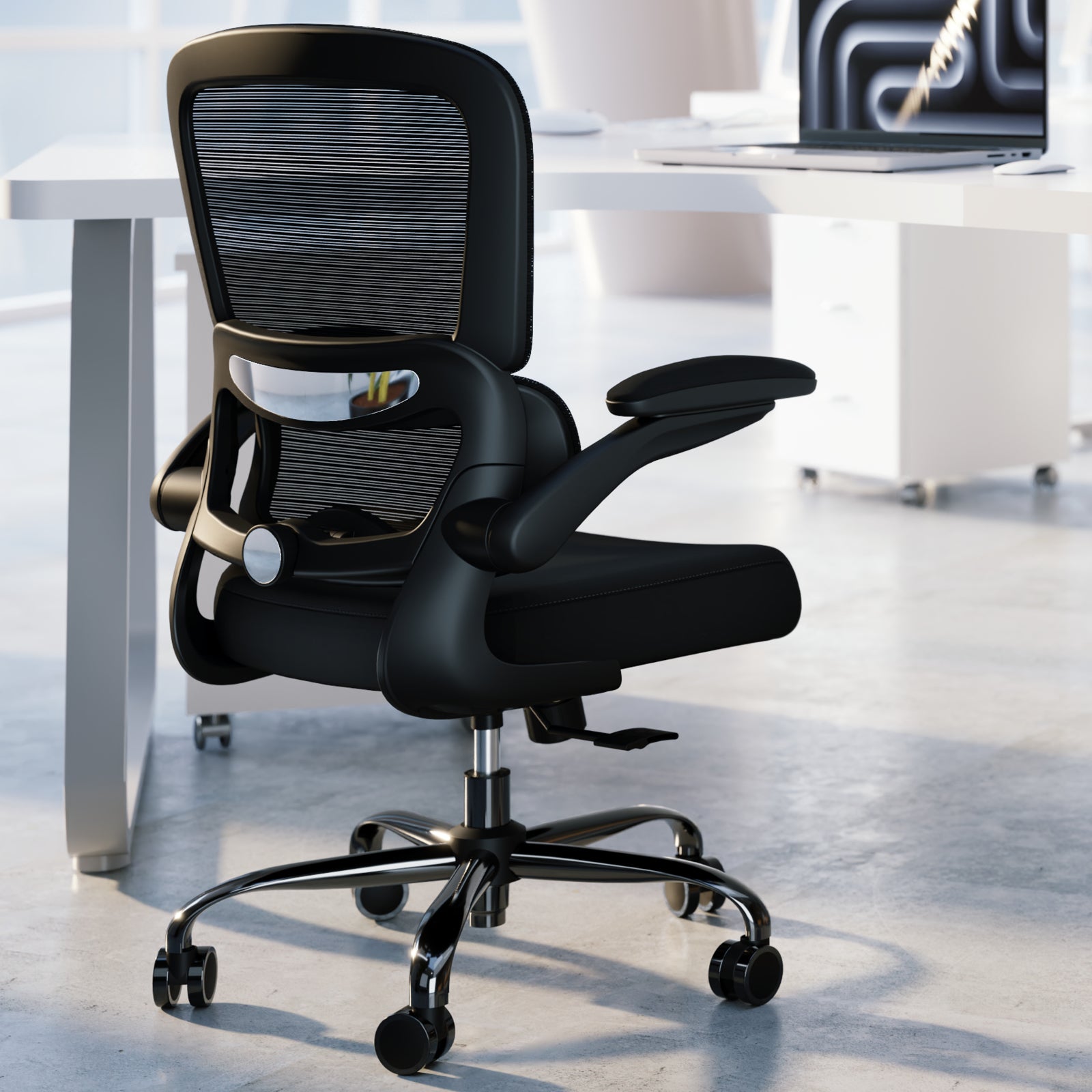 TRALT Office Chair - Ergonomic Desk Chair with Adjustable Lumbar Support, Mesh Computer Chair, Executive Chairs for Home Office Comfortable Lumbar Support