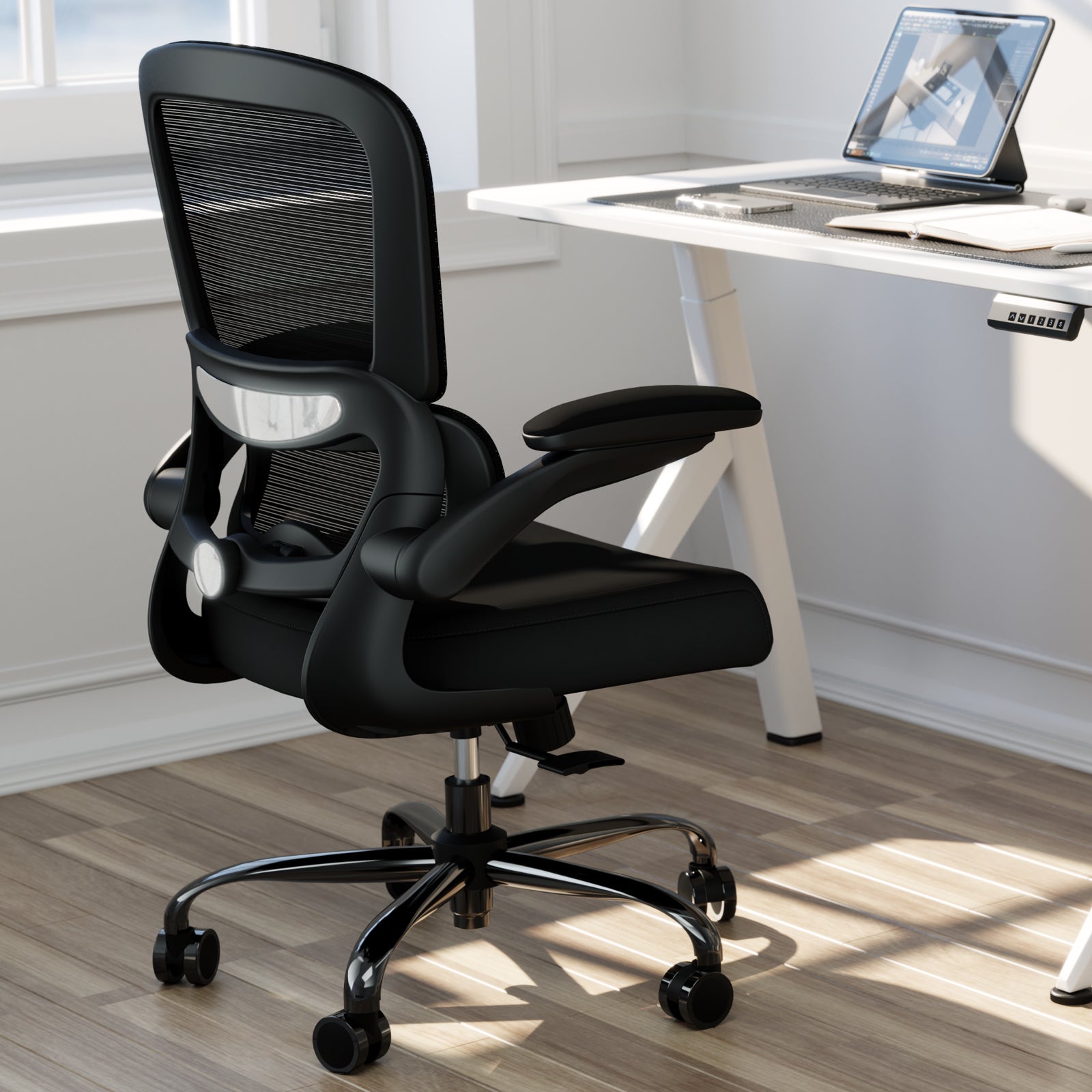 TRALT Office Chair - Ergonomic Desk Chair with Adjustable Lumbar Support, Mesh Computer Chair, Executive Chairs for Home Office Comfortable Lumbar Support