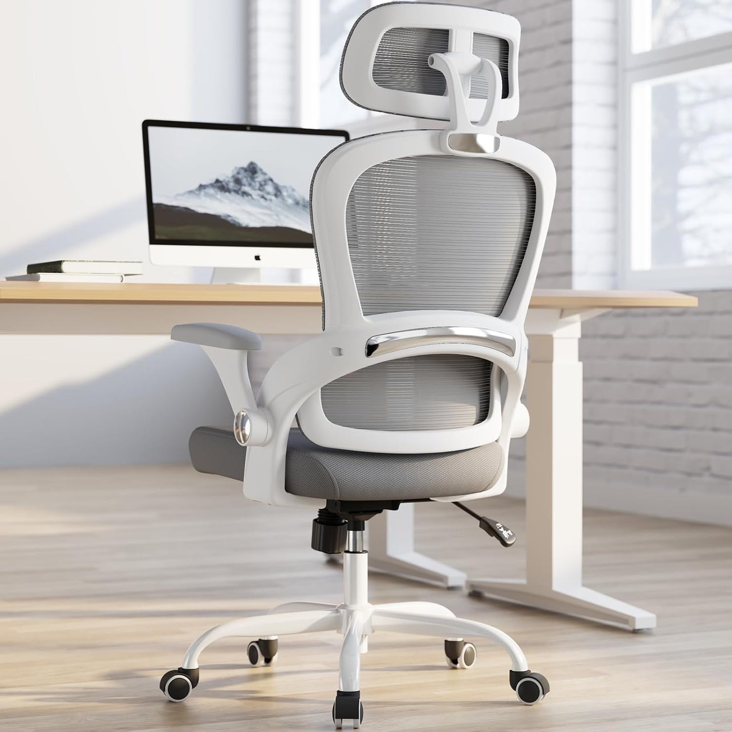 TRALT Office Chair - Ergonomic Office Chair with Back Support, Computer Chair - Home Office Desk Chairs, 330lbs Wide Seat Big and Tall Office Chairs with Headrest, Comfy Desk Chairs