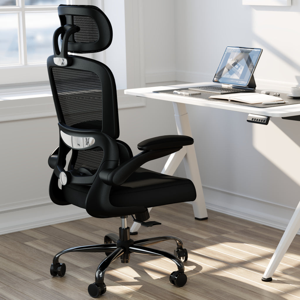 TRALT Office Chair Ergonomic Desk Chair, 330 LBS Home Mesh Office Desk Chairs with Wheels, Comfortable Gaming Chair, High Back Office Chair for Long Hours