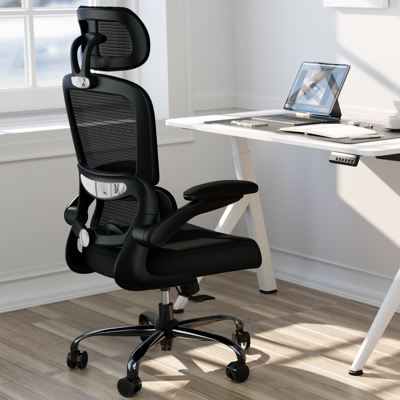 TRALT Office Chair Ergonomic Desk Chair, 330 LBS Home Mesh Office Desk Chairs with Wheels, Comfortable Gaming Chair, High Back Office Chair for Long Hours